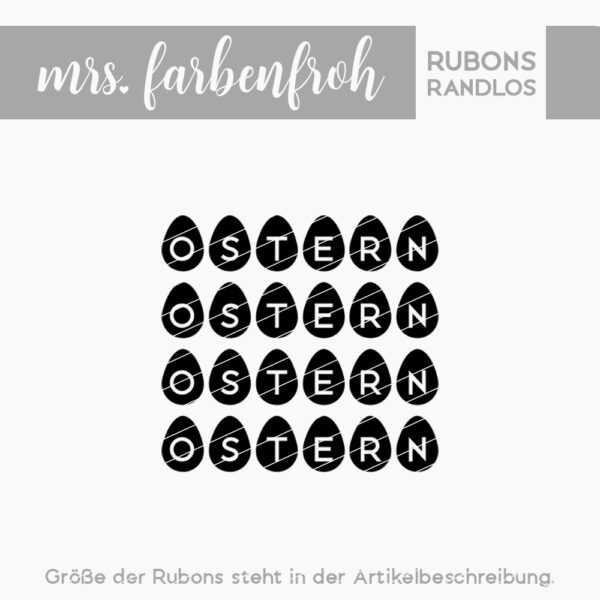 Rub-On Sticker Eier Ostern 01, Rubon, Randlos, Rub Ons, Rubbelsticker, für Glas, Holz, Raysin u.v.m.